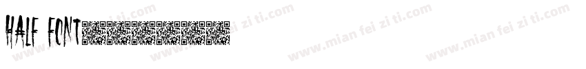 Half font字体转换